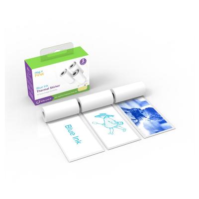MyFirst thermal sticker wit, blauw inkt