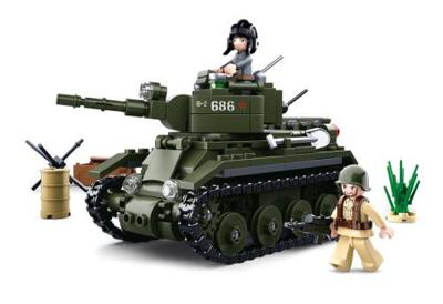Sluban WWII - Russian light Tank (M38-B0686) Sluban WWII - Russian light Tank (M38-B0686)