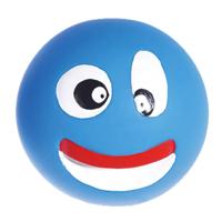 Nobleza Hondenspeelgoed - Bal met piep - Blauw - 7,5 cm - thumbnail