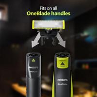 Vervangende mesjes - PHILIPS - QP220/51 OneBlade - Roestvrij staal, 4 maanden gebruik, dubbele richting, waterdicht - thumbnail