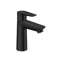 Wastafelmengkraan Talis E HansGrohe 110 Eengreeps CoolStart met Trekwaste Mat Zwart - thumbnail