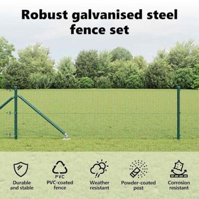 VidaXL Afrasteringspaal groen 10 x 0,4 m (19 x 19 mm gaas)