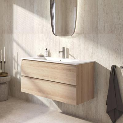 Ben Tendenza badmeubel incl. keramische wastafel 100x46x52cm urban oak