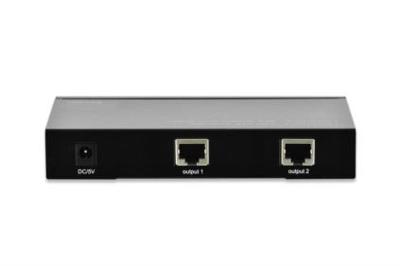 DIGITUS Professional DS-53420 - VGA Extender/Splitter - 2-poorts zendereenheid - tot 300 m bereik - UTP patchkabel (Cat 5e/6) - tot 1920 x 1200 pixels - zwart