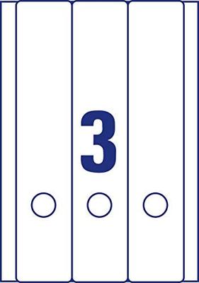 Avery-Zweckform Ordneretiketten L4759-10 61 x 297 mm Papier Wit Permanent hechtend 30 stuk(s)
