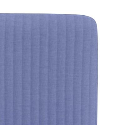 Eetkamerstoelen 4 st stof jeansblauw