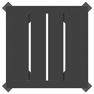 Tuintafel 34x34x38 cm staal antracietkleurig