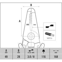 C.K Ecotronic T3894 ESD Striptang 0.4 tot 1.3 mm - thumbnail