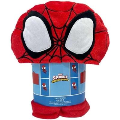 Coperta in pile con cappuccio 3D - SPIDERMAN - 120 x 150 cm