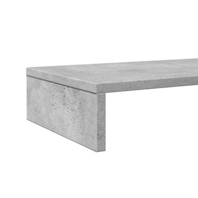 VidaXL Monitorstandaard 100x27x10 cm bewerkt hout betongrijs VidaXL Monitorstandaard 100x27x10 cm bewerkt hout betongrijs