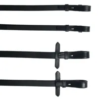 Pagony Teugelset stang en trens zwart maat:full - thumbnail