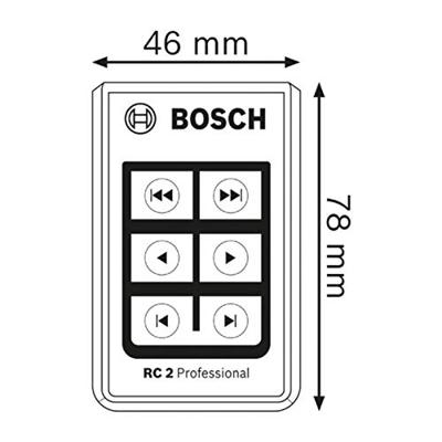 Bosch Professional 0601069C00 Afstandsbediening voor vloercontrolelaser Geschikt voor Bosch GSL 2