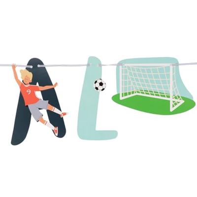 Fantastic Voetbal Happy Birthday Letterslinger (1,5m)