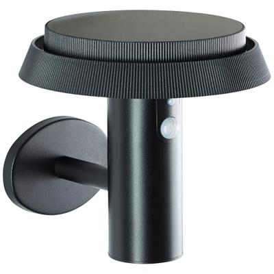 Brilliant Alvero G40430/06 Wandlamp op zonne-energie met bewegingsmelder LED 4 W Zwart