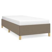 Bedframe zonder matras 90x200 cm stof taupe - thumbnail