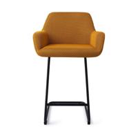 Jesper Home Barkruk 'Hiroo' Arch Black, kleur Groovy Garam (zithoogte 66cm) - thumbnail