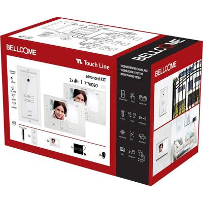 Bellcome Advanced 7 Video-Kit 2 Familie Complete set voor Video-deurintercom Kabelgebonden 14-delig Wit Bellcome Advanced 7 Video-Kit 2 Familie Complete set voor Video-deurintercom Kabelgebonden 14-delig Wit
