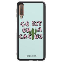 Samsung Galaxy A7 2018 hoesje - Go sit on a cactus - thumbnail