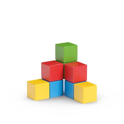 Magnetische constructieset - GEOMAG - Magicube Recycled Creative Set - 8 stuks - Gerecycled plastic - Vanaf 1 jaar - thumbnail