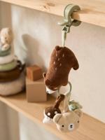 Speelgoed voor jonge kinderen met clip GREEN FOREST bruin - thumbnail