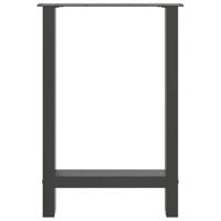 Salontafelpoten 2 st 60x(72-73) cm staal antraciet - thumbnail