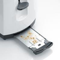 Severin AT 2234 Broodrooster met lange sleuf Met broodrekje Wit, Grijs - thumbnail