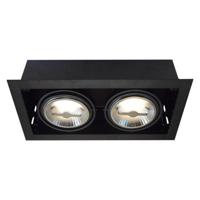 LED Inbouw Spot Armatuur - 2x AR111 Zwart | Trimless | Tronix | Spotjes in plafond | Inbouwspots | Spotjes woonkamer | Led spots | Tronix | Spotjes in - thumbnail