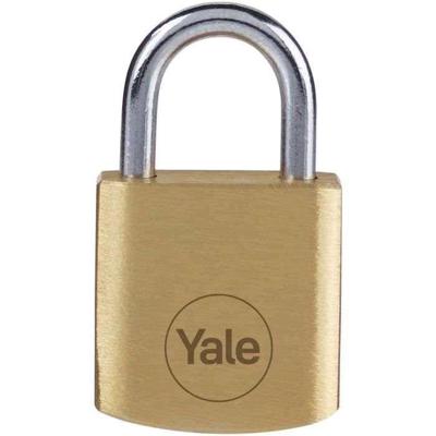 Sleutelslot Yale Staal Rechthoekig Gouden (4 Stuks)