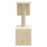 Kattenkrabpaal met sisal krabpalen 60 cm crmekleurig - thumbnail