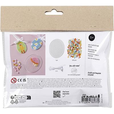 Creativ Company Mini hobbyset strijkkralen, hangende eierdecoraties, diverse kleuren, 1 doos