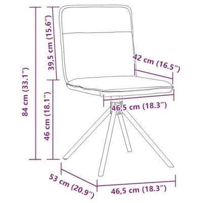 Eetkamerstoelen 2 st stof lichtgrijs