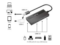 Equip 128956 4-poorts USB 3.0 HUB en adapter voor USB-C - thumbnail