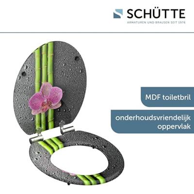 MDF WC-bril ASIA met soft-close lange levensduur: extreem onbreekbaar en krasbestendig comfort en functie: geruisloos sluiten dankzij de automatische valrem eenvoudig schoon te maken dankzij het