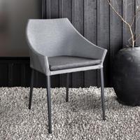 Nohr Tuinstoel 'Felica' kleur Zwart/Grijs - thumbnail