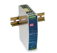 MEAN WELL NDR-75-12 DIN-rail netvoeding 12 V/DC 6.3 A 75 W Aantal uitgangen:1 x Inhoud 1 stuk(s) - thumbnail