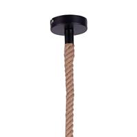 Just Light Hang touwlampRope zwart met bruin - 15481-18 - thumbnail