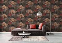 Livingwalls Famous Garden - Zwart - Floraal - 393504 - thumbnail