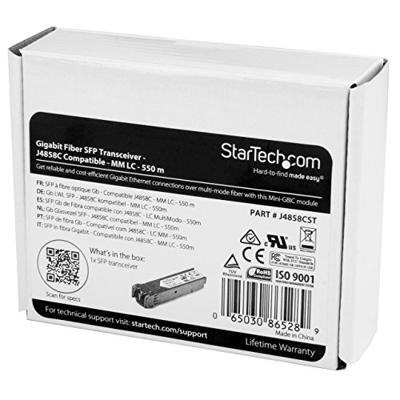 StarTech.com Gigabit Fiber SFP Transceiver Module - HP J4858C Compatibel - MM LC met DDM - 550m