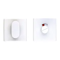 Hdd Pro WC Garnituur Square Shape Wit Structuur - thumbnail