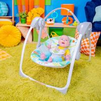Schommelstoel Ingenuity Compact portable swing Multicolour dieren - thumbnail