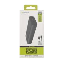 Powerbank Muvit for Change DP200G-R-PD Zwart 20 W - thumbnail