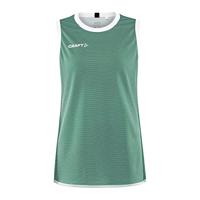 Craft 1911110 Progress Rev. Basket Singlet W - Team Green/White - XS - thumbnail