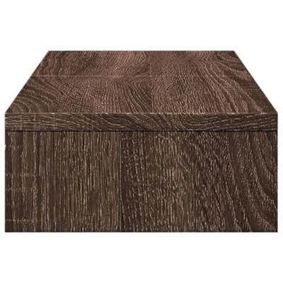 VidaXL Monitorstandaard verstelbaar 60x24x10,5 cm hout bruin eiken