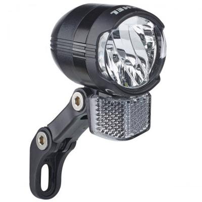 Buchel shiny 80 led koplamp naafdynamo 80 lux aan/uit/auto+standlicht