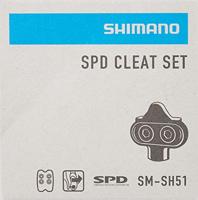 Shimano schoenplaatjes sm-sh51 spd met borgplaatje - thumbnail