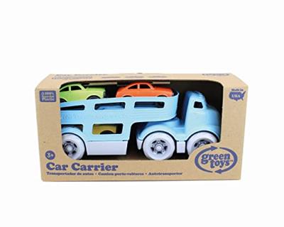 Green Toys speelgoed auto transporter - thumbnail