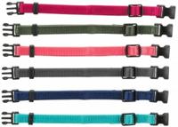 Trixie puppy halsbandset fuchsia/grafiet/indigo/bosgroen/koraal - thumbnail