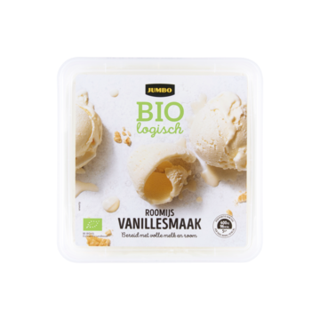 Jumbo Biologisch Roomijs Vanillesmaak 1L