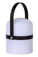 Lucide LITTLE JOE - Oplaadbare Tafellamp Binnen/Buiten - Accu/Batterij - Ø 10 cm - LED Dimb. - 1x0,3W 3000K - IP44 - Zwart - thumbnail