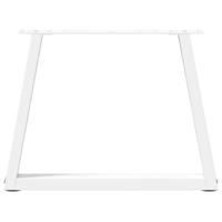 Eettafelpoten 2 st V-vormig 60x(42-43,3) cm staal wit - thumbnail